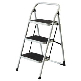 Homelux Taburete de Acero 3 Peldaños Plegable