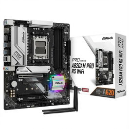 ASRock A620AM Pro RS WiFi AM5 mATX Placa Base HDMI/DP DDR5 Retail