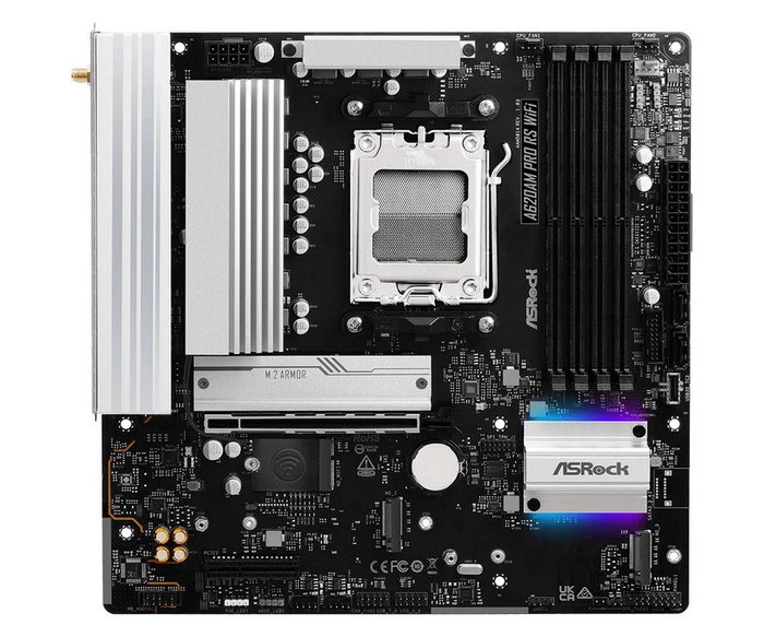 ASRock A620AM Pro RS WiFi AM5 micro ATX DDR5