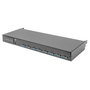 Digitus Conmutador modular KVM, 8 puertos, Montaje en rack, 1U, Negro