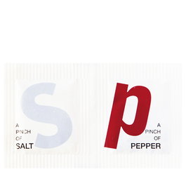 DUNI Bolsa Sal y Pimienta Un Solo Uso, 4x7 cm, 5000 Unidades