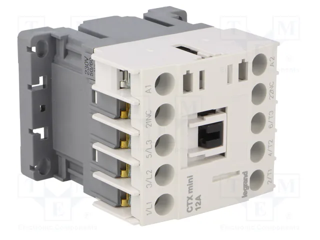 LEGRAND CTX3 MINI Contactor 3-polar 12A 230VAC 1NC LEGRAND CTX3 MINI Contactor 3-polar 12A 230VAC 1NC