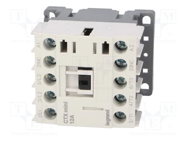 LEGRAND CTX3 MINI Contactor 3-polar 12A 230VAC 1NC LEGRAND CTX3 MINI Contactor 3-polar 12A 230VAC 1NC