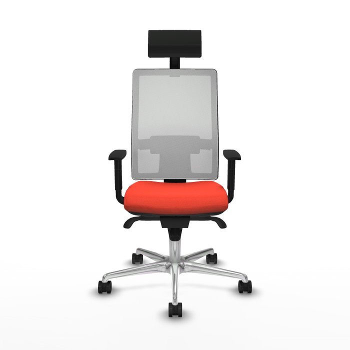 PIQUERAS Y CRESPO Silla de oficina Horna con mecanismo Sincro, Naranja oscuro y Blanco PIQUERAS Y CRESPO Silla de oficina Horna con mecanismo Sincro, Naranja oscuro y Blanco
