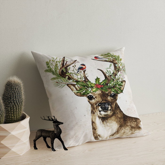 Aberto Design YY202348 Cojín de Algodón y Poliéster 43x43 cm