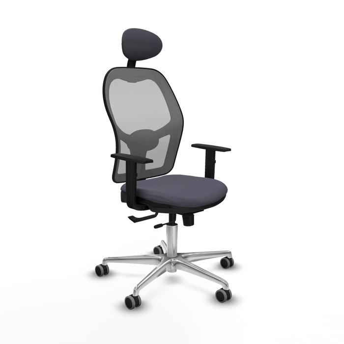 PIQUERAS Y CRESPO Silla de oficina Jorquera Gris con mecanismo Sincro/Traslack PIQUERAS Y CRESPO Silla de oficina Jorquera Gris con mecanismo Sincro/Traslack
