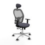 PIQUERAS Y CRESPO Silla de oficina Jorquera Gris con mecanismo Sincro/Traslack