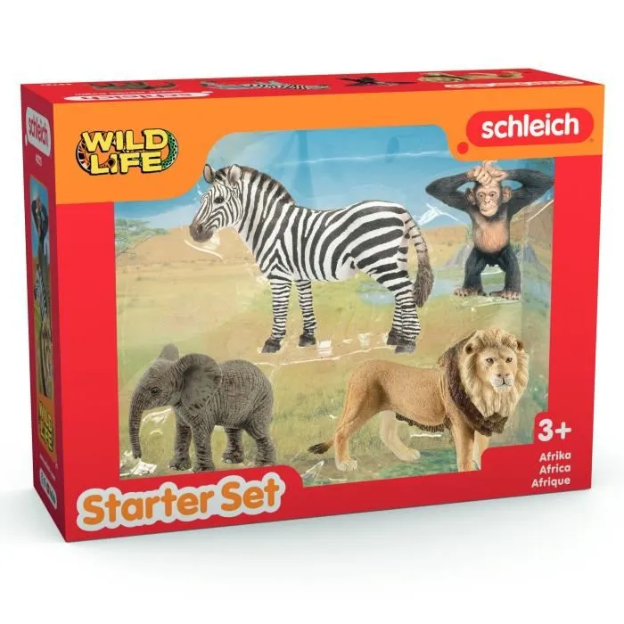 Schleich 42721 - Mis Primeros Animales Africanos, Figuras de Animales, Vida Salvaje, a partir de 5 años