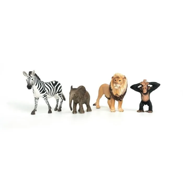 Schleich 42721 - Mis Primeros Animales Africanos, Figuras de Animales, Vida Salvaje, a partir de 5 años