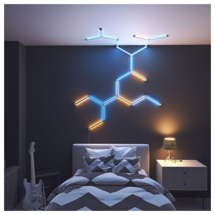 Nanoleaf Lines Flexibles Connectors - 3 Piezas, Conectores Flexibles para Líneas de Luz LED