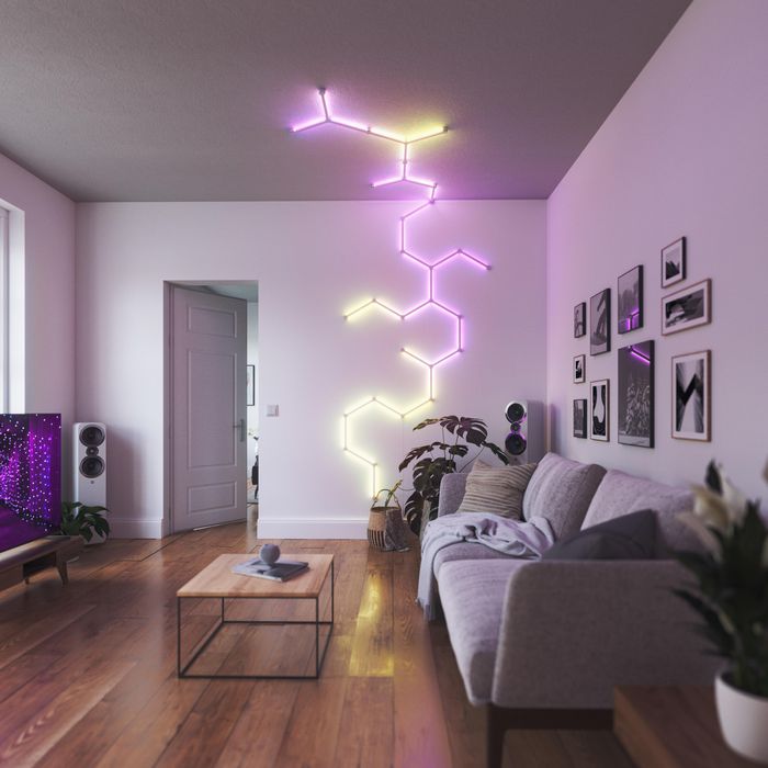 Nanoleaf Lines Flex Connectors, Pack de 3 unidades, Blanco