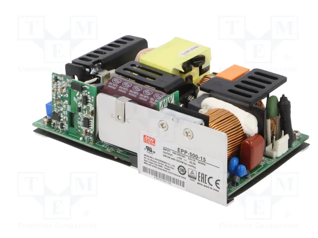 MEAN WELL EPP-500-15 Fuente de alimentación de impulso abierta 500W 15V DC