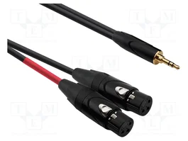 REDS MUSIC Cable Jack 3,5mm a 2x XLR hembra 3pin, 1,5m