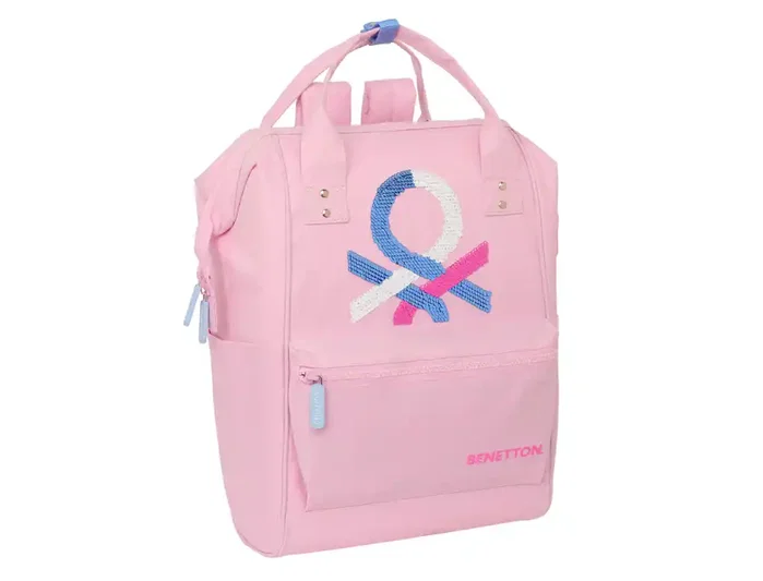 Safta Mochila con Asas para Portátil 13" Benetton Pink Safta Mochila con Asas para Portátil 13" Benetton Pink