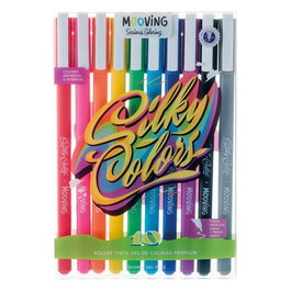 MOOVING Roller Gel de Colores Intensos 0,8mm Bolsa de 10