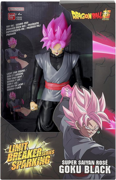 Bandai Limit Breaker Sparking SS Rose Goku Black de Dragon Ball con luces y sonidos Bandai Limit Breaker Sparking SS Rose Goku Black de Dragon Ball con luces y sonidos
