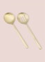 Hermia Juego de Servicio CKB0258 de Acero Inoxidable Dorado 2 Piezas Elegante y Duradero Apto para Lavavajillas