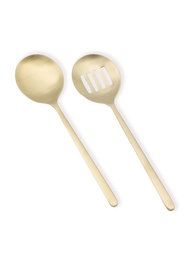 Hermia Juego de Servicio CKB0258 de Acero Inoxidable Dorado 2 Piezas Elegante y Duradero Apto para Lavavajillas