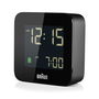 Braun BC-08-B Reloj Despertador Digital Negro con Pantalla LCD Retroiluminada y Función Snooze