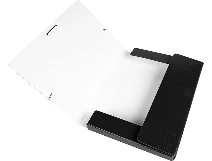 Liderpapel Carpeta Proyectos Folio Lomo 30mm Cartón Gofrado Negra