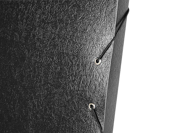 Liderpapel Carpeta Proyectos Folio Lomo 30mm Cartón Gofrado Negra