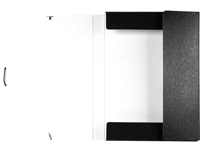 Liderpapel Carpeta Proyectos Folio Lomo 30mm Cartón Gofrado Negra