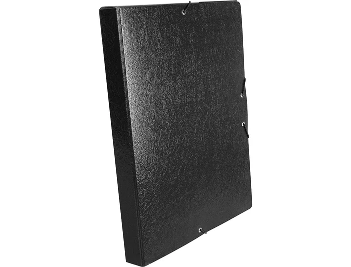 Liderpapel Carpeta Proyectos Folio Lomo 30mm Cartón Gofrado Negra