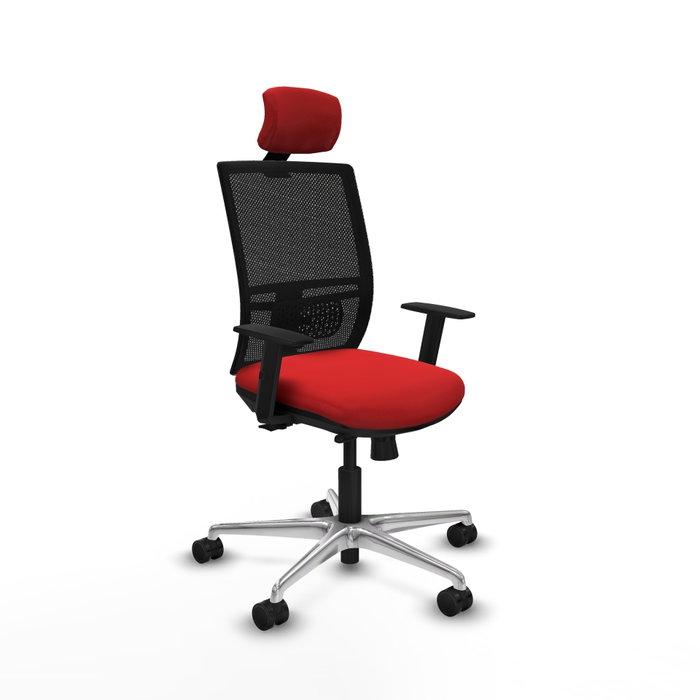 PIQUERAS Y CRESPO Silla de oficina Yunquera con mecanismo Sincro/Traslack Rojo y Negro PIQUERAS Y CRESPO Silla de oficina Yunquera con mecanismo Sincro/Traslack Rojo y Negro