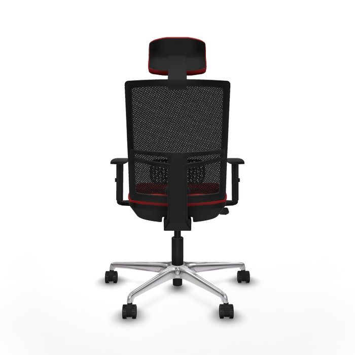 PIQUERAS Y CRESPO Silla de oficina Yunquera con mecanismo Sincro/Traslack Rojo y Negro PIQUERAS Y CRESPO Silla de oficina Yunquera con mecanismo Sincro/Traslack Rojo y Negro