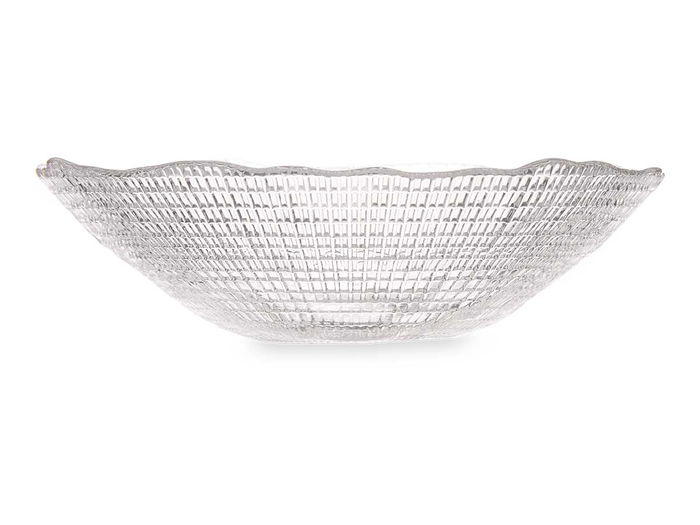 Vivalto Bowl de Cristal Transparente 16 cm de diámetro x 4.5 cm de alto (Set de 24)