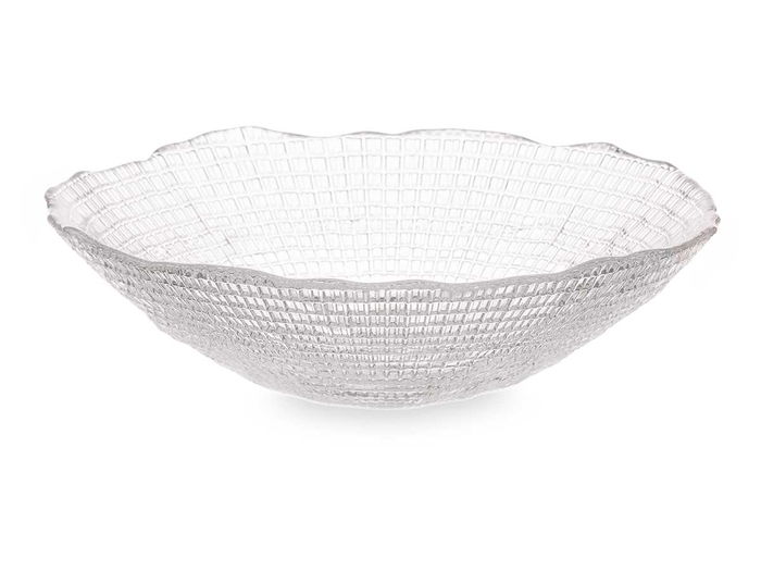 Vivalto Bowl de Cristal Transparente 16 cm de diámetro x 4.5 cm de alto (Set de 24)