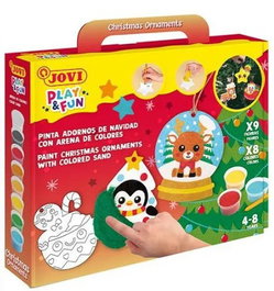 JOVI Kit Mini Sand Art Crea Adornos para Navidad Play & Fun