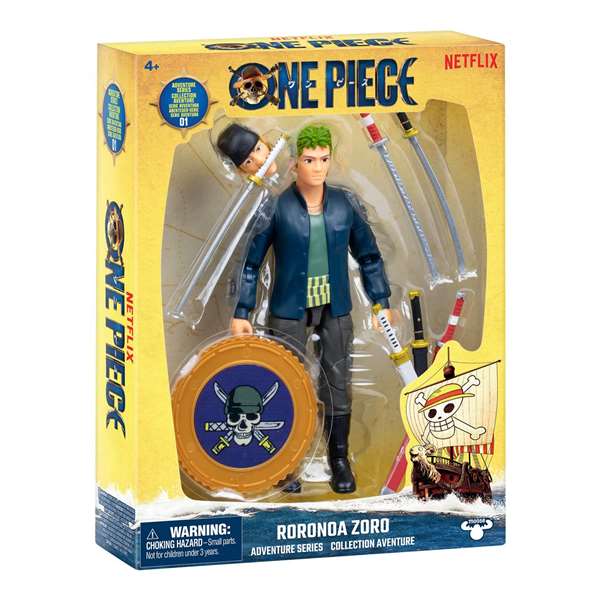 Moose Figura Articulada One Piece Roronoa Zoro 15 cm Edad 4+ Años
