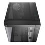 DeepCool CG530U Torre ATX Panoramaglas Negro con 4 Ventiladores ARGB, Compatible con ITX/micro ATX, Ventana Lateral