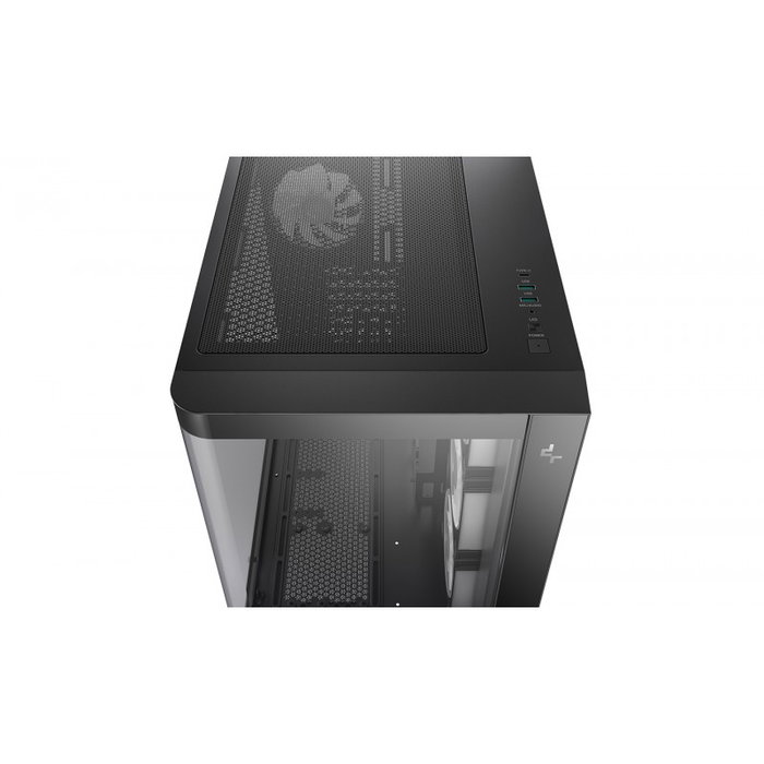 DeepCool CG530U 4F Torre Panorámica con Cristal Curvo y 4 Ventiladores ARGB Negro