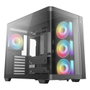 DeepCool CG530U 4F Torre Panorámica con Cristal Curvo y 4 Ventiladores ARGB Negro