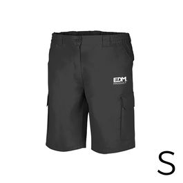 Edm Bermuda Merchandising Negra Talla S Serigrafiada 65% Poliester 35% Algodon