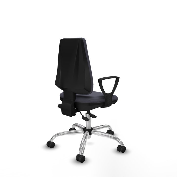 PIQUERAS Y CRESPO Silla de oficina Elche con mecanismo Asincro, Gris oscuro
