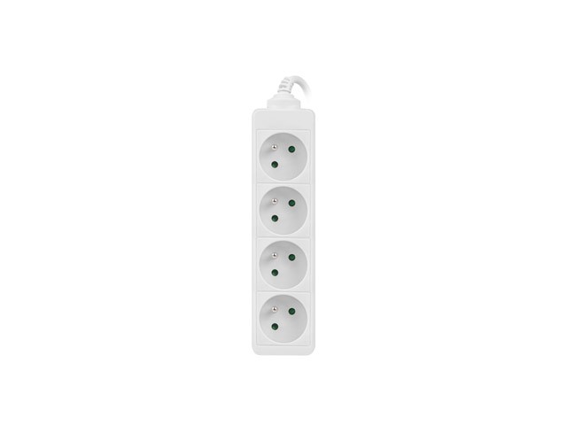 Lanberg Regleta de Extensión 4 Tomas PL 1,5m Blanco