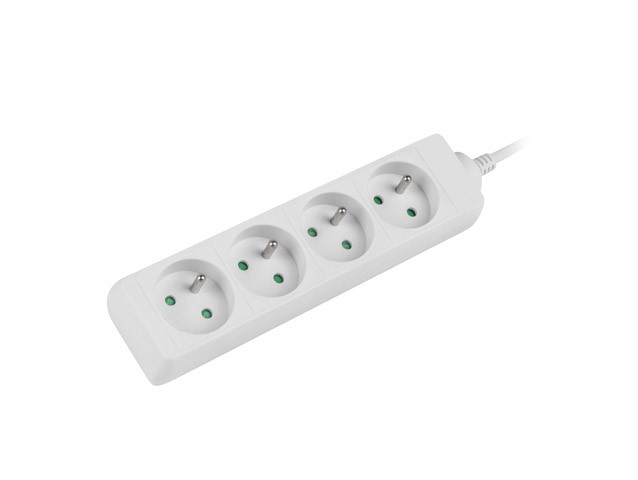 Lanberg Regleta de Extensión 4 Tomas PL 1,5m Blanco Lanberg Regleta de Extensión 4 Tomas PL 1,5m Blanco
