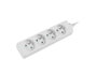 Lanberg Regleta de Extensión 4 Tomas PL 1,5m Blanco