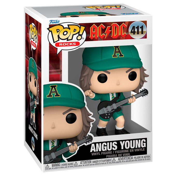 Funko Figura Vinilo POP AC/DC Angus Young Green 9cm Funko Figura Vinilo POP AC/DC Angus Young Green 9cm
