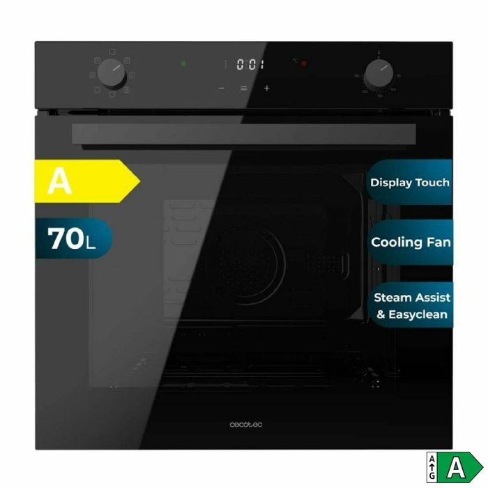 Horno Cecotec Bolero Hexa M226001 Glass Black 2800 W 70 L