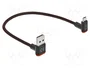 DeLOCK Cable USB 2.0 Tipo-A a Micro-B Angulado 0,2 m Negro