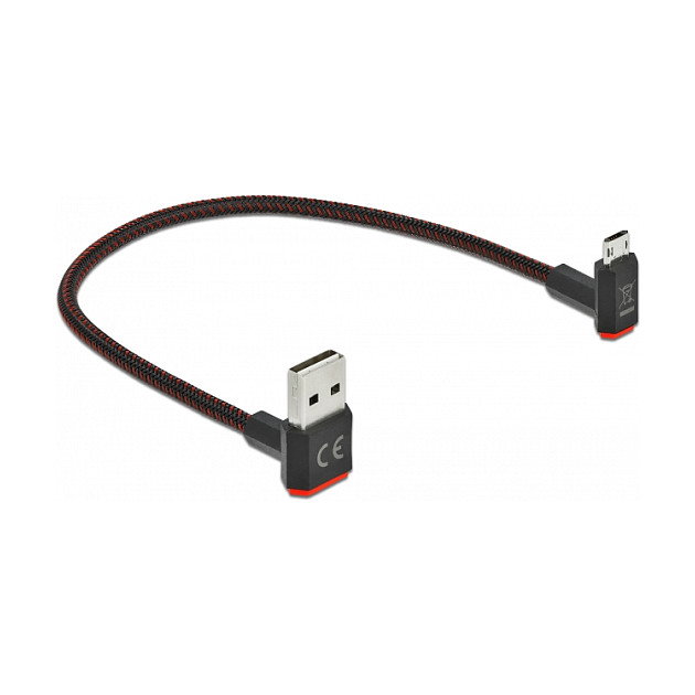 DeLOCK Cable EASY-USB 2.0 Tipo-A a Micro-B Angular 0,2 m Negro DeLOCK Cable EASY-USB 2.0 Tipo-A a Micro-B Angular 0,2 m Negro