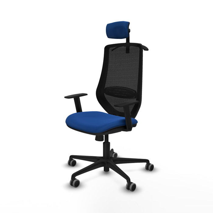 PIQUERAS Y CRESPO Silla de oficina Mardos con mecanismo Sincro, Azul y Negro PIQUERAS Y CRESPO Silla de oficina Mardos con mecanismo Sincro, Azul y Negro