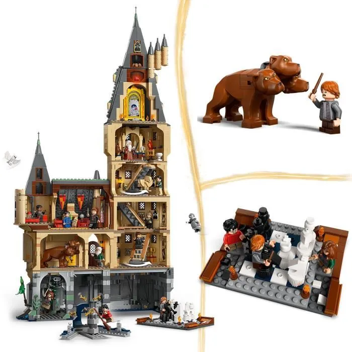 Lego Harry Potter 76454 Castillo de Hogwarts: La Torre Principal - Juego para niños a partir de 10 años