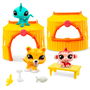 Bandai Littlest Pet Shop Set Tiki Jungle BF00515 con 2 Figuras y 6 Accesorios