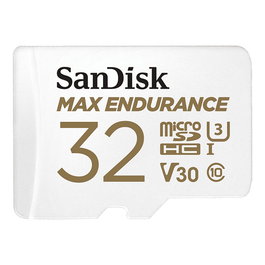 Sandisk Max Endurance Tarjeta microSDHC de 32 GB Clase 10 UHS-I 100 MB/s con Adaptador