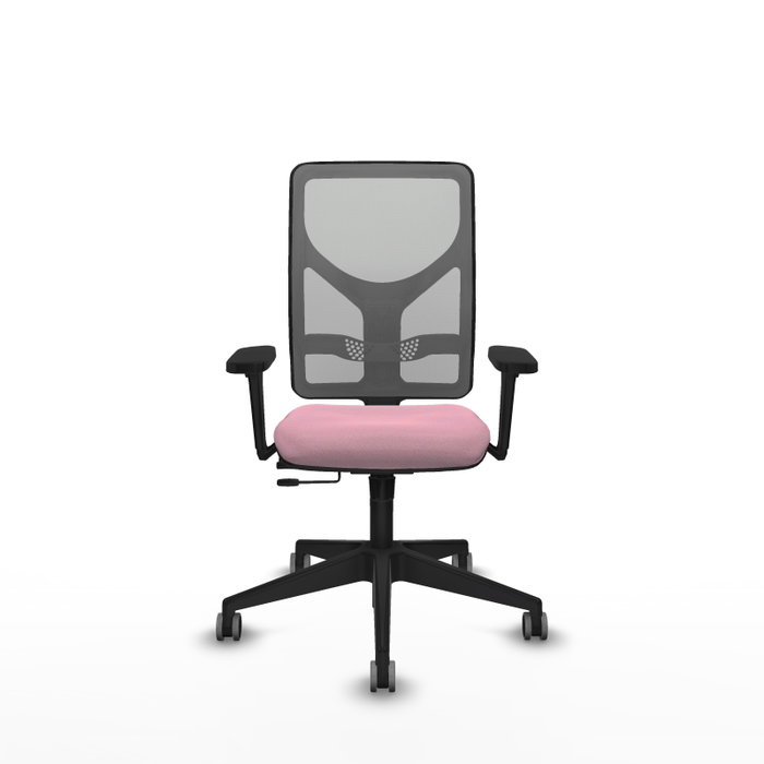 PIQUERAS Y CRESPO Silla de oficina Motilla Rosa con Malla Gris PIQUERAS Y CRESPO Silla de oficina Motilla Rosa con Malla Gris